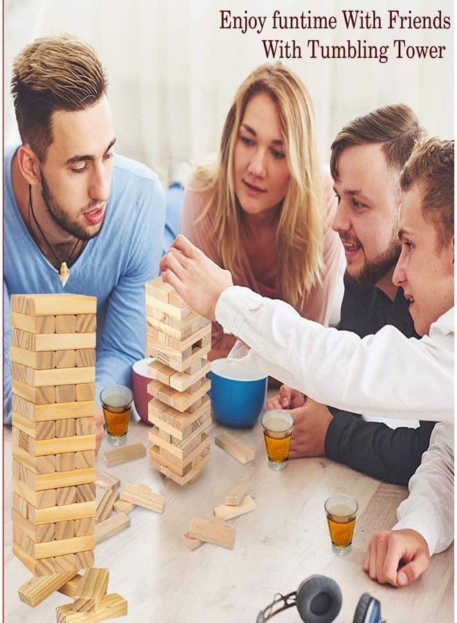 TVM Tumble Tower 54 Pcs, Stacking Backyard Game Wooden Block Indoor Outdoor Game, Ideal for Birthday Gift, Games for Kids & Families - Image 3